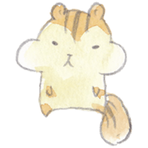 The water paint chipmunk sticker #14845885