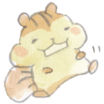 The water paint chipmunk sticker #14845886