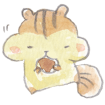 The water paint chipmunk sticker #14845887