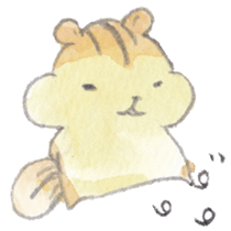 The water paint chipmunk sticker #14845888