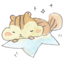 The water paint chipmunk sticker #14845891