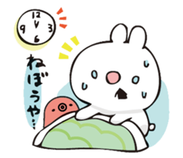 rabbit and octopus2 sticker #14846079