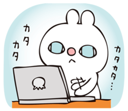 rabbit and octopus2 sticker #14846082