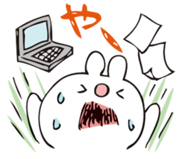 rabbit and octopus2 sticker #14846083