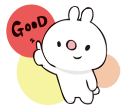 rabbit and octopus2 sticker #14846092