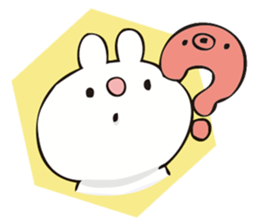 rabbit and octopus2 sticker #14846093