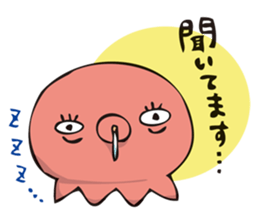 rabbit and octopus2 sticker #14846098