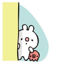 rabbit and octopus2 sticker #14846100