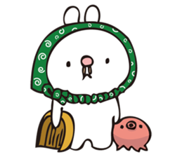 rabbit and octopus2 sticker #14846114
