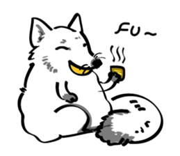 Fluffy White sticker #14846415