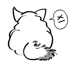 Fluffy White sticker #14846420