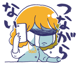 A girl watching theater sticker #14846708