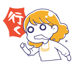 A girl watching theater sticker #14846716