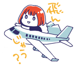 A girl watching theater sticker #14846719