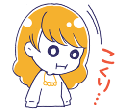 A girl watching theater sticker #14846737