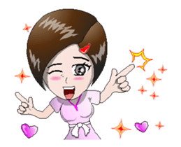 Young Pink the series ENG ANI V-2 sticker #14847558