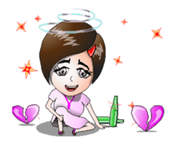 Young Pink the series ENG ANI V-2 sticker #14847564