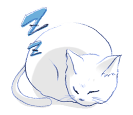 cat walks Japan sticker #14848702