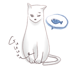 cat walks Japan sticker #14848704