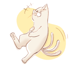 cat walks Japan sticker #14848705