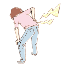 cat walks Japan sticker #14848718