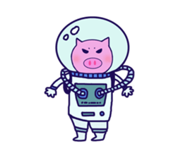 little pig KU CHI sticker #14848944