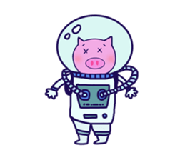 little pig KU CHI sticker #14848945