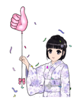 Shuiyuan Yusha move with Kimono NO.1(en) sticker #14850142