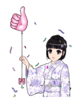 Shuiyuan Yusha move with Kimono NO.1(en) sticker #14850142