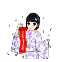 Shuiyuan Yusha move with Kimono NO.1(en) sticker #14850143