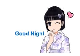 Shuiyuan Yusha move with Kimono NO.1(en) sticker #14850144