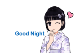 Shuiyuan Yusha move with Kimono NO.1(en) sticker #14850144