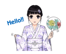 Shuiyuan Yusha move with Kimono NO.1(en) sticker #14850146