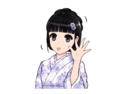 Shuiyuan Yusha move with Kimono NO.1(en) sticker #14850147