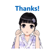 Shuiyuan Yusha move with Kimono NO.1(en) sticker #14850148