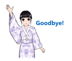 Shuiyuan Yusha move with Kimono NO.1(en) sticker #14850149