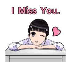 Shuiyuan Yusha move with Kimono NO.1(en) sticker #14850154