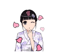 Shuiyuan Yusha move with Kimono NO.1(en) sticker #14850155