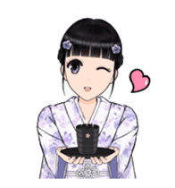 Shuiyuan Yusha move with Kimono NO.1(en) sticker #14850158