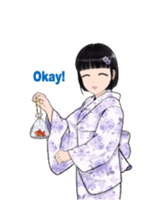 Shuiyuan Yusha move with Kimono NO.1(en) sticker #14850159