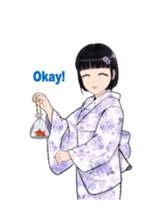 Shuiyuan Yusha move with Kimono NO.1(en) sticker #14850159