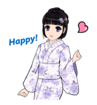Shuiyuan Yusha move with Kimono NO.1(en) sticker #14850160