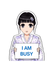 Shuiyuan Yusha move with Kimono NO.1(en) sticker #14850161