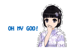 Shuiyuan Yusha move with Kimono NO.1(en) sticker #14850164