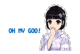 Shuiyuan Yusha move with Kimono NO.1(en) sticker #14850164