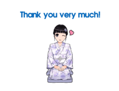Shuiyuan Yusha move with Kimono NO.1(en) sticker #14850165