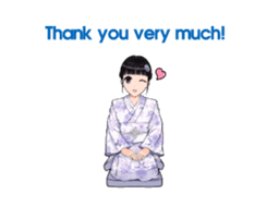 Shuiyuan Yusha move with Kimono NO.1(en) sticker #14850165