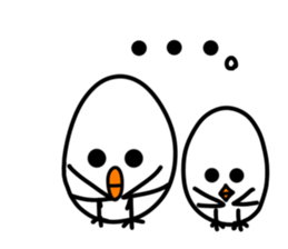 Hiyomaru brother of a chick sticker #14851438