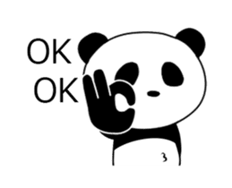 ultra high speed motion panda EG sticker #14851702