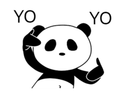 ultra high speed motion panda EG sticker #14851703